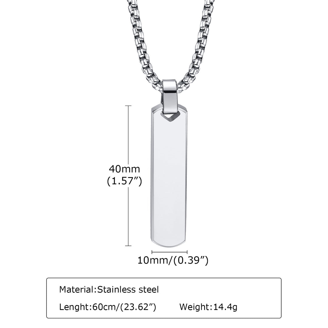 Contemporary Edge Chain -Silver Salty Alpha