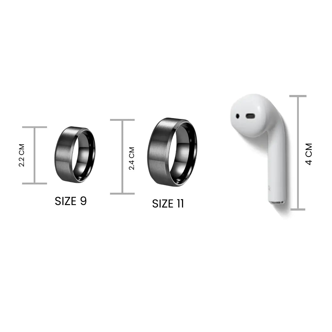 Cool Dude Plain Black Ring | Salty