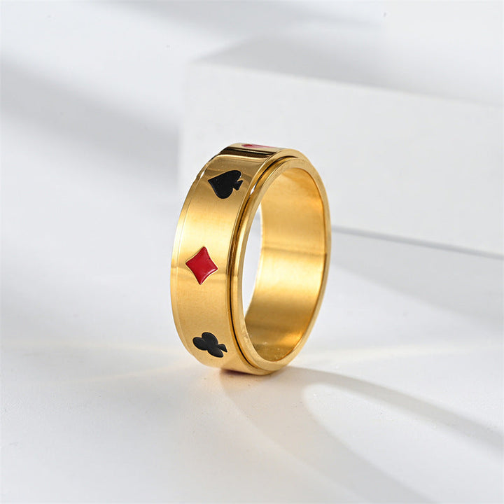 Card Shark Signet Golden Ring | Salty