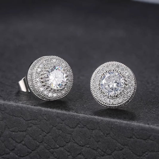 Diamond Silver Tidbit Earrings | Salty