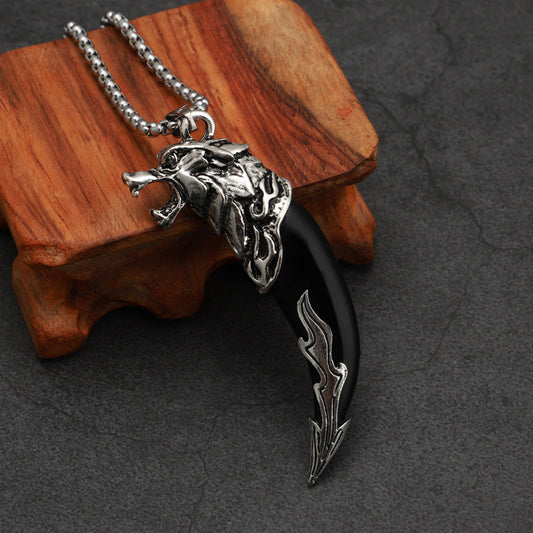Black Lion Teeth Locket | Salty