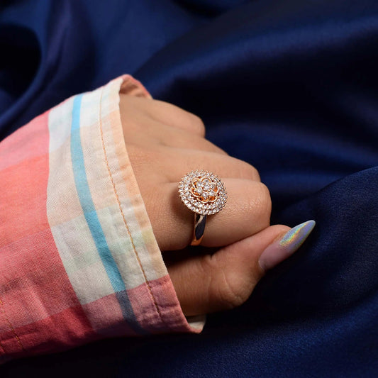 Cosmos Spinner Ring - Rose Gold