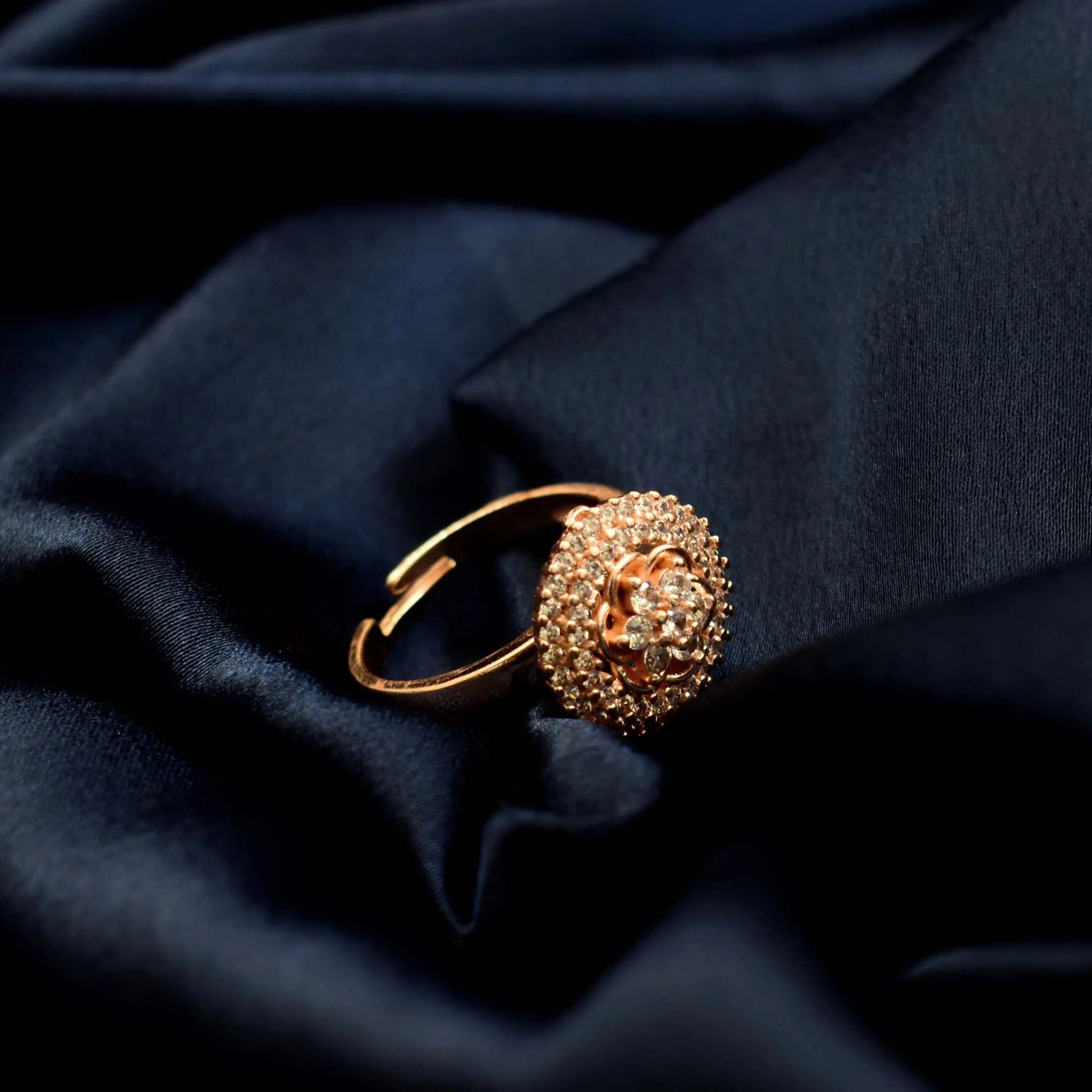 Cosmos Spinner Ring - Rose Gold