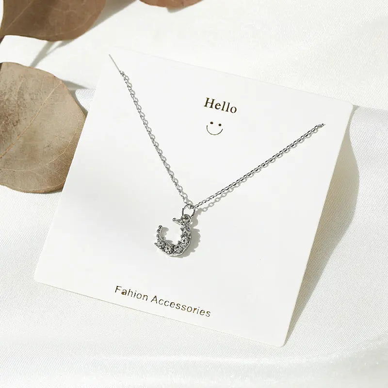Cresent Floral Necklace