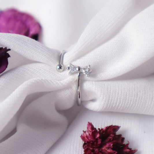 Cupid'S Bow Ring - Silver