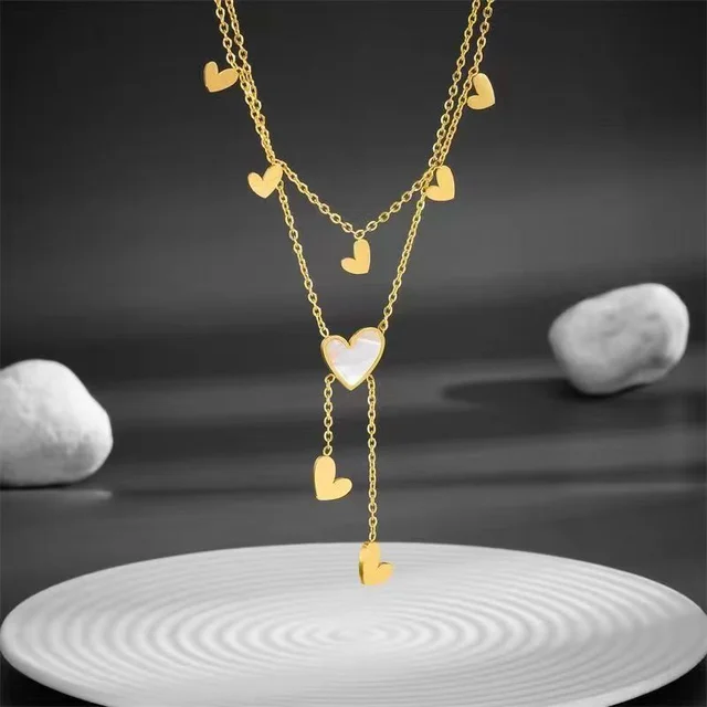 Cupid's Kiss Gold Necklace Salty