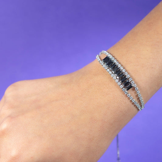 Chic Black Diamond Bracelet