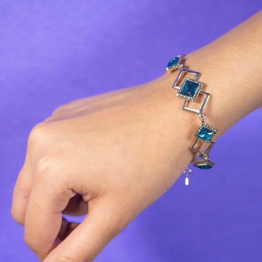 Tanzanite Geometric Bracelet