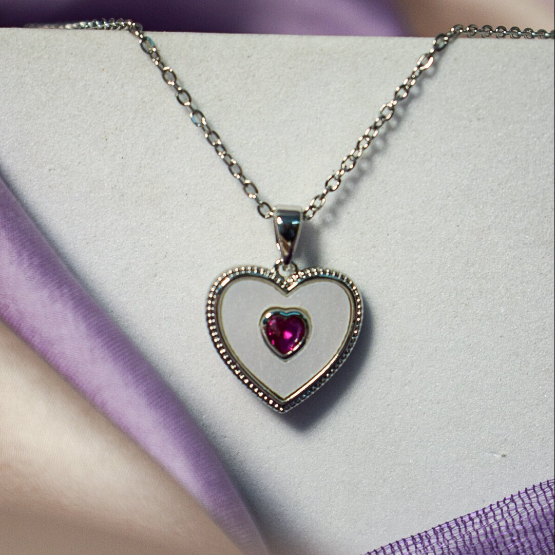 Hello Beautiful Silver Necklace Salty