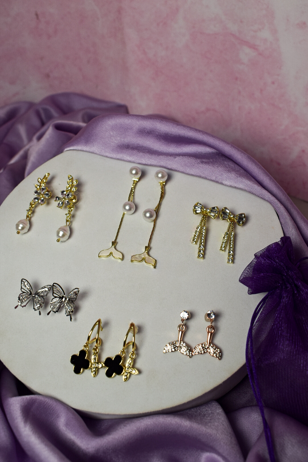 Combo of 6 Super Beautiful Earring Collection Salty
