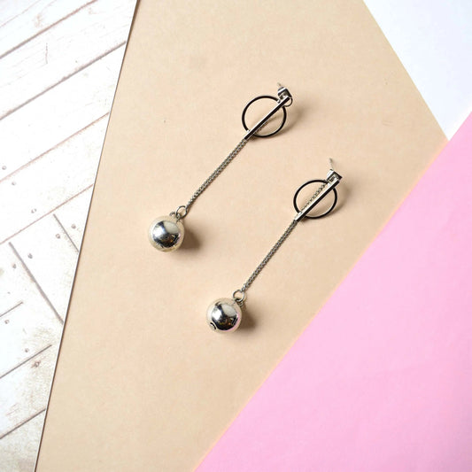 2-in-1 Stud Ball Earrings