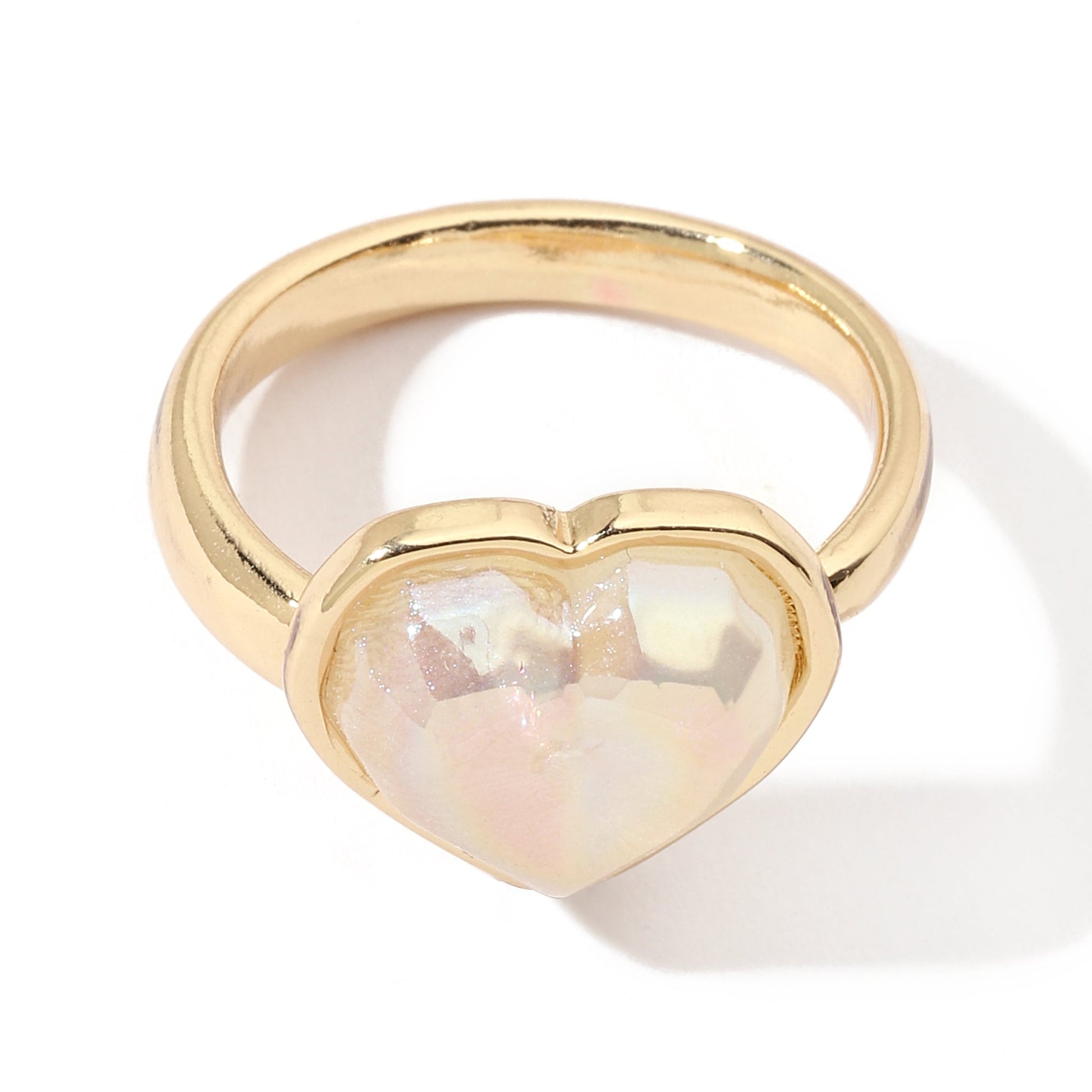 Dainty Heart Gold Ring | Salty
