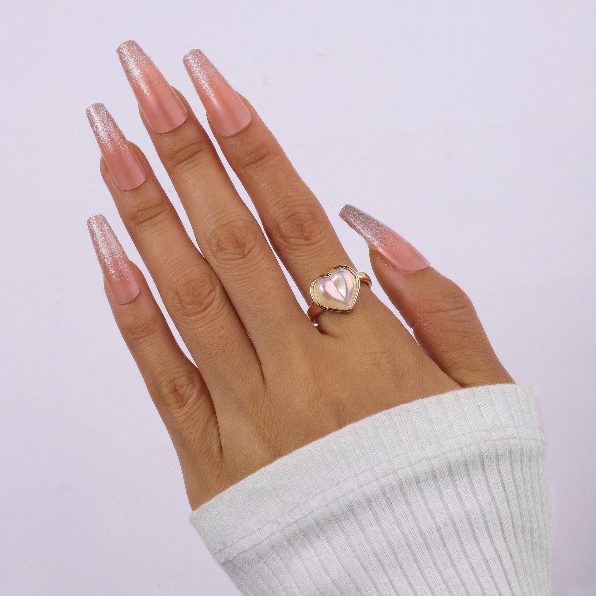 Dainty Heart Gold Ring | Salty