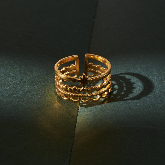 Deia Domed Ring Salty