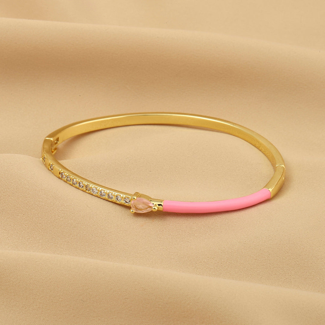 Delicate Blossom Bangle -Pink