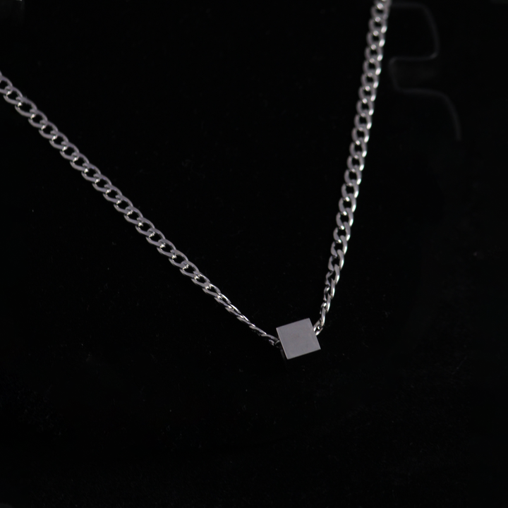 Demeter Cubic Silver Metal Chain