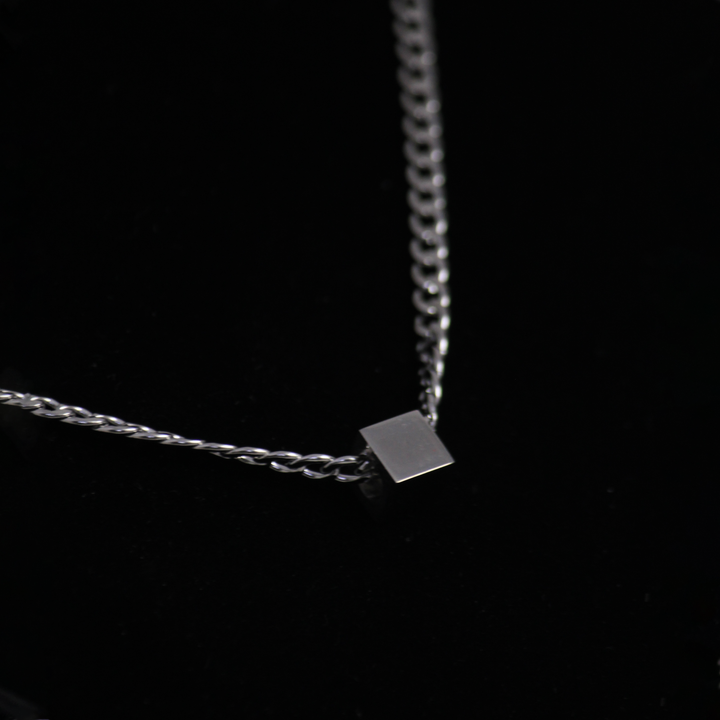 Demeter Cubic Silver Metal Chain