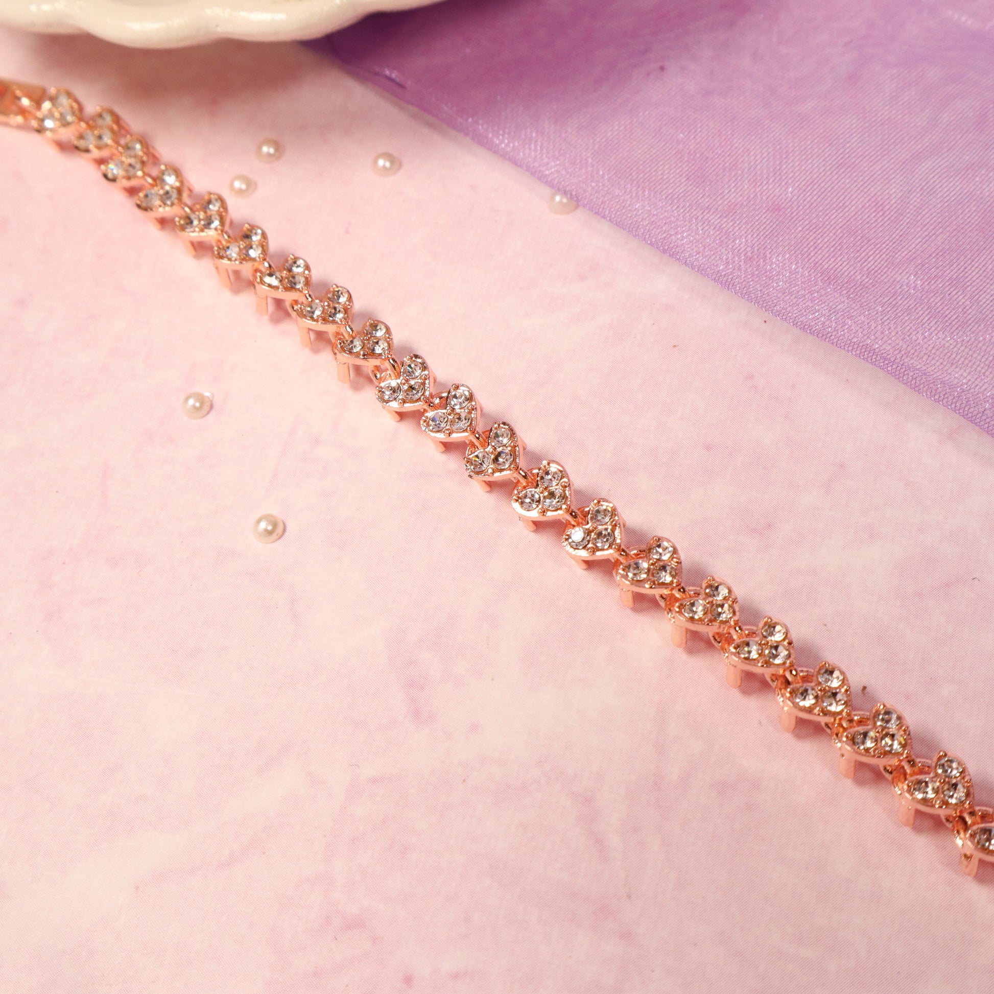 Diamond Enchantment Rose-Gold Bracelet Salty