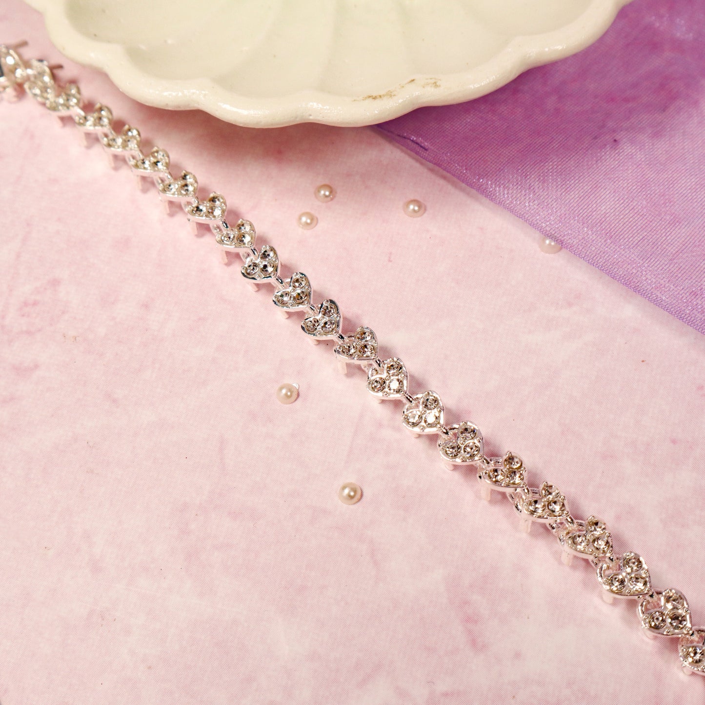 Diamond Enchantment Silver Bracelet Salty