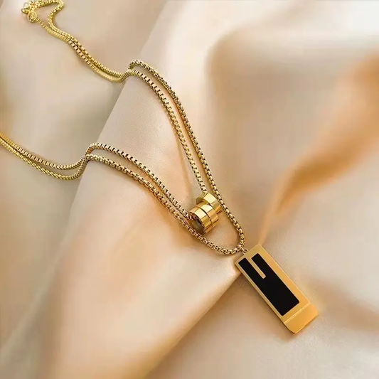 Dual-Strand Golden Fusion Chain Salty Alpha