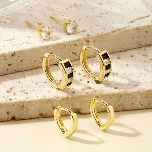 Set of 3 Gold Twilight Earrings