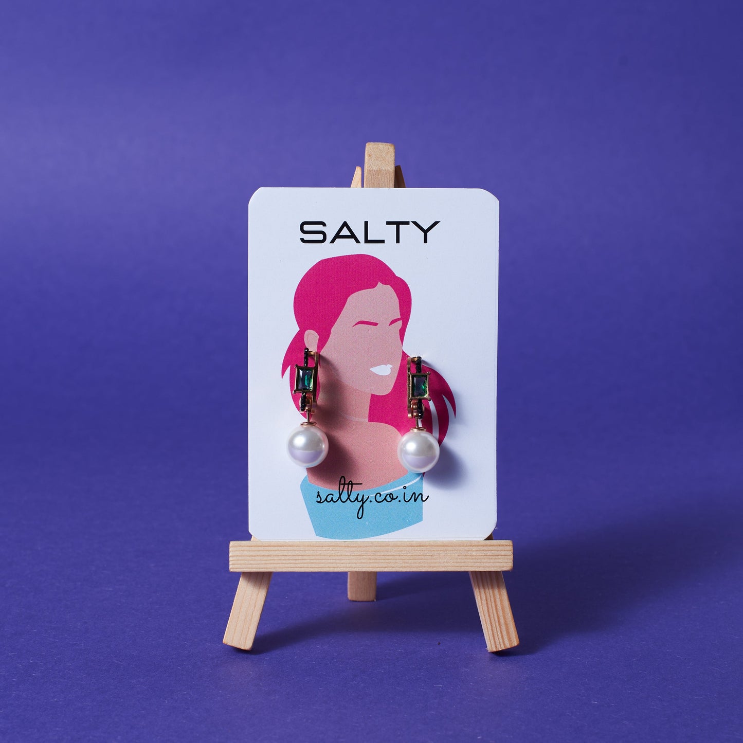 Pearl Luxe Earrings Salty