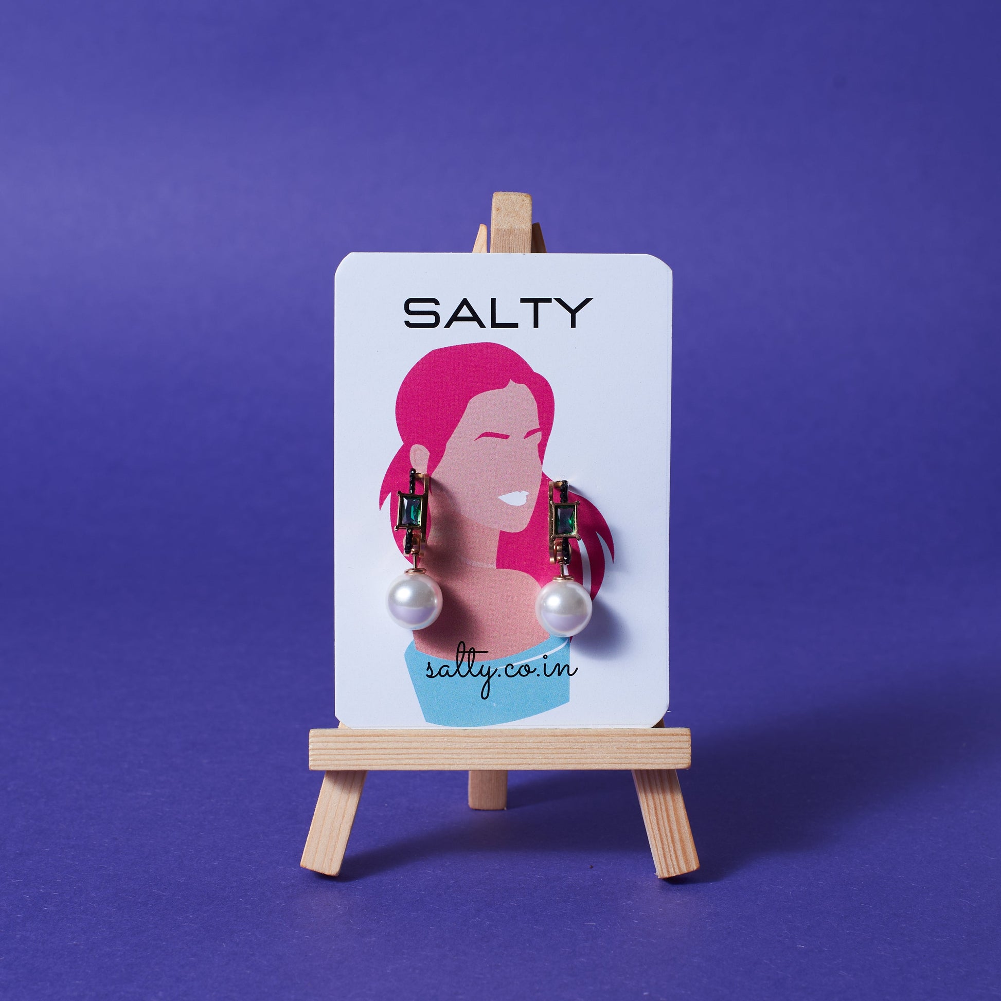 Pearl Luxe Earrings Salty
