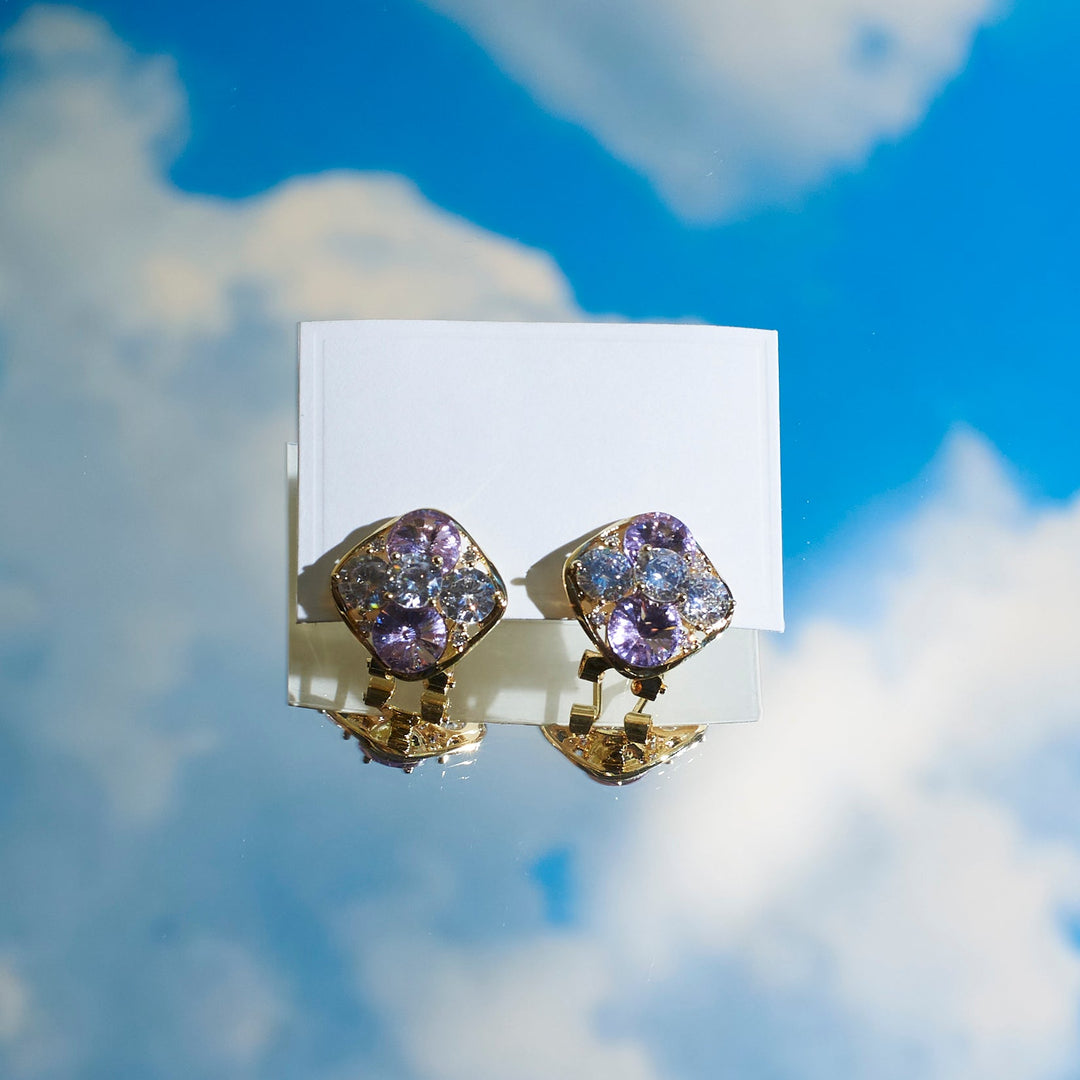 Mosaic Diamond Studs Salty