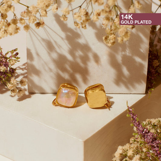 Crystal Mirage Pearl Earrings Salty