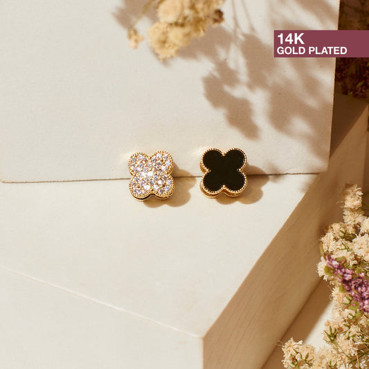 Reversible Chic Clover Studs Salty