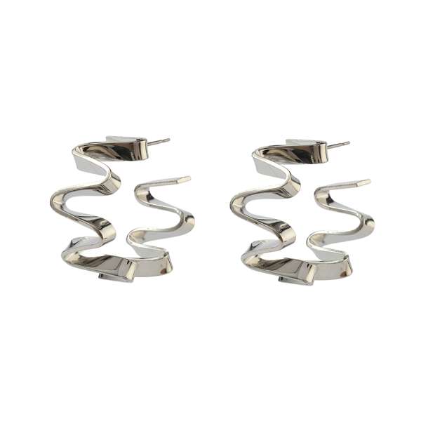 Playful Silver Luxury Earring