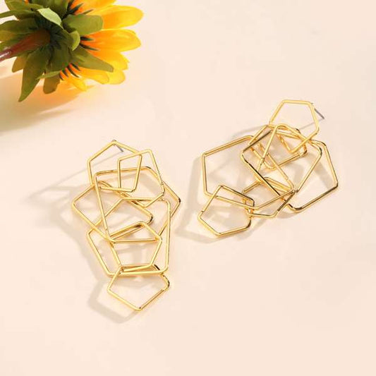 Prismy Luxury Gold Earring