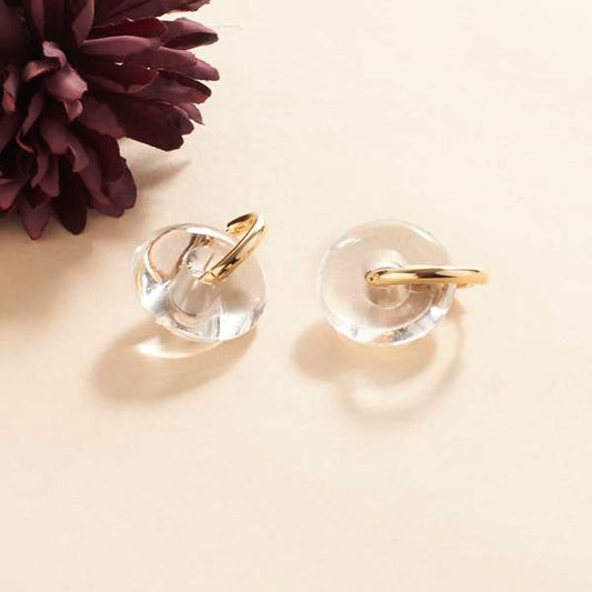 Katty Ice Gold Hoop Earring