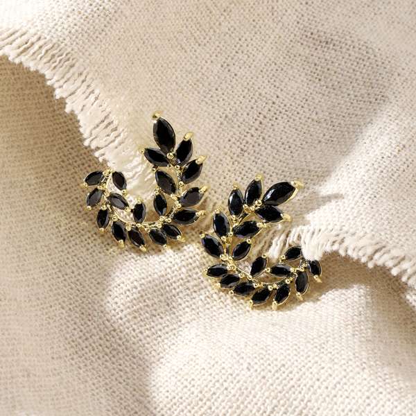 Caelia Black Gold Earring