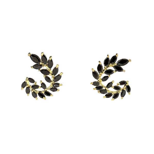 Caelia Black Gold Earring