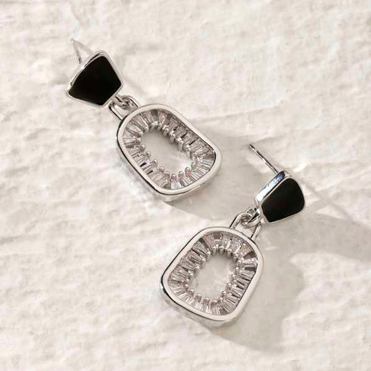 Esra  Black Gold Earring
