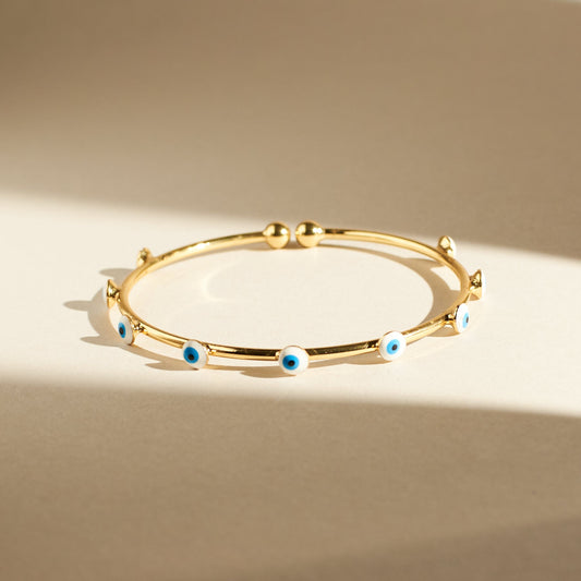 Elegant Evil Eye Bangle Salty