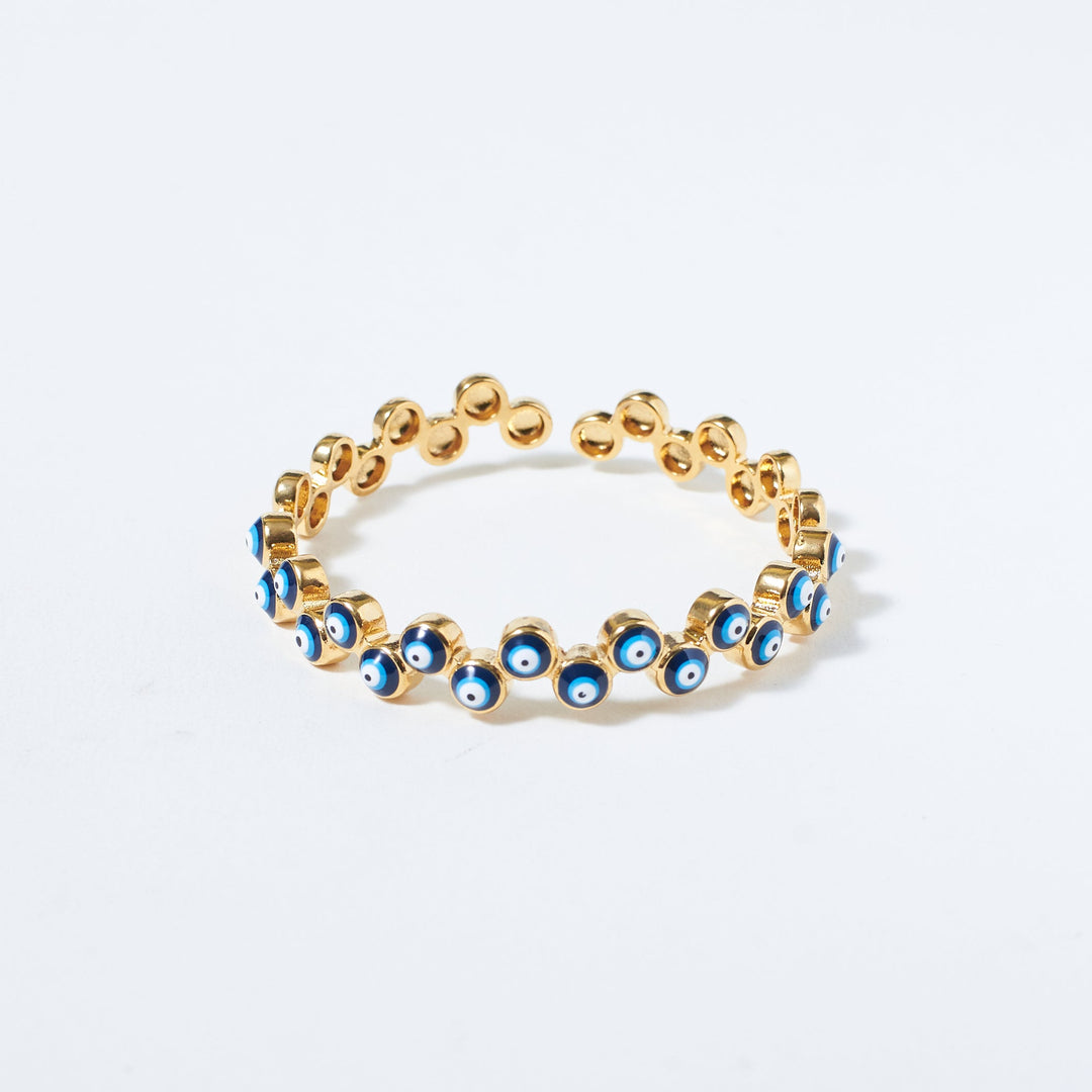 Evil Eye Shield Cuff Salty