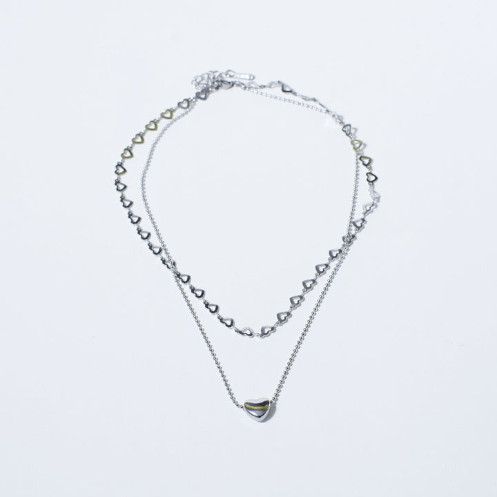 Falling In Love Silver Necklace Salty