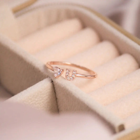 Farrier rose-gold ring