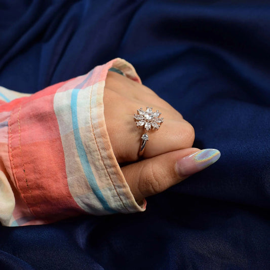 Gazania Spinner Ring - Rose Gold