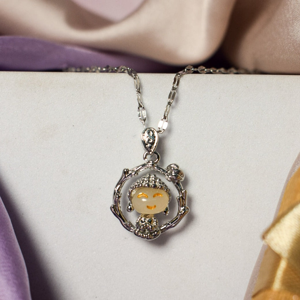 Gemfire Luster Silver Necklace Salty