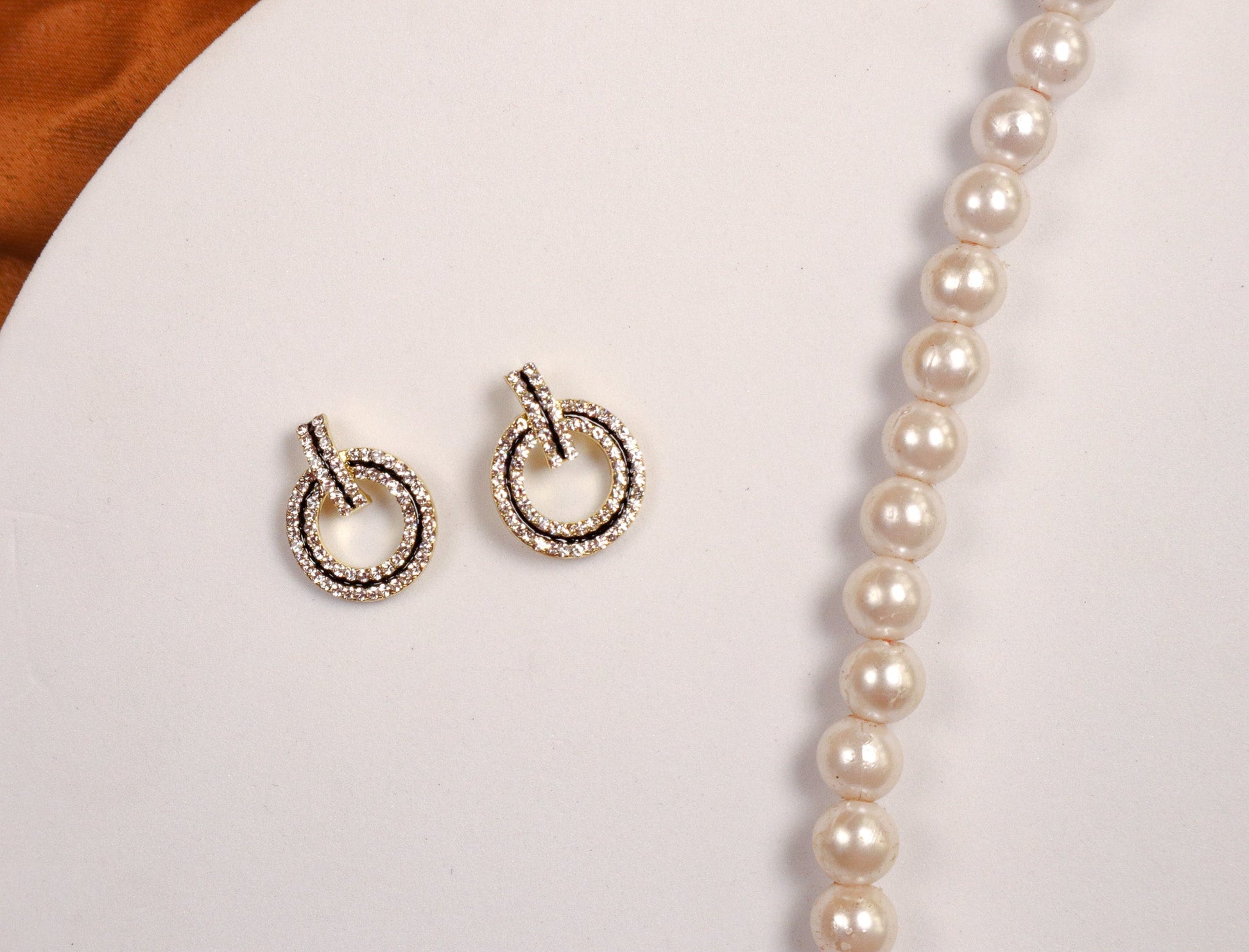 Glamorous Open Black Diamonds Earrings