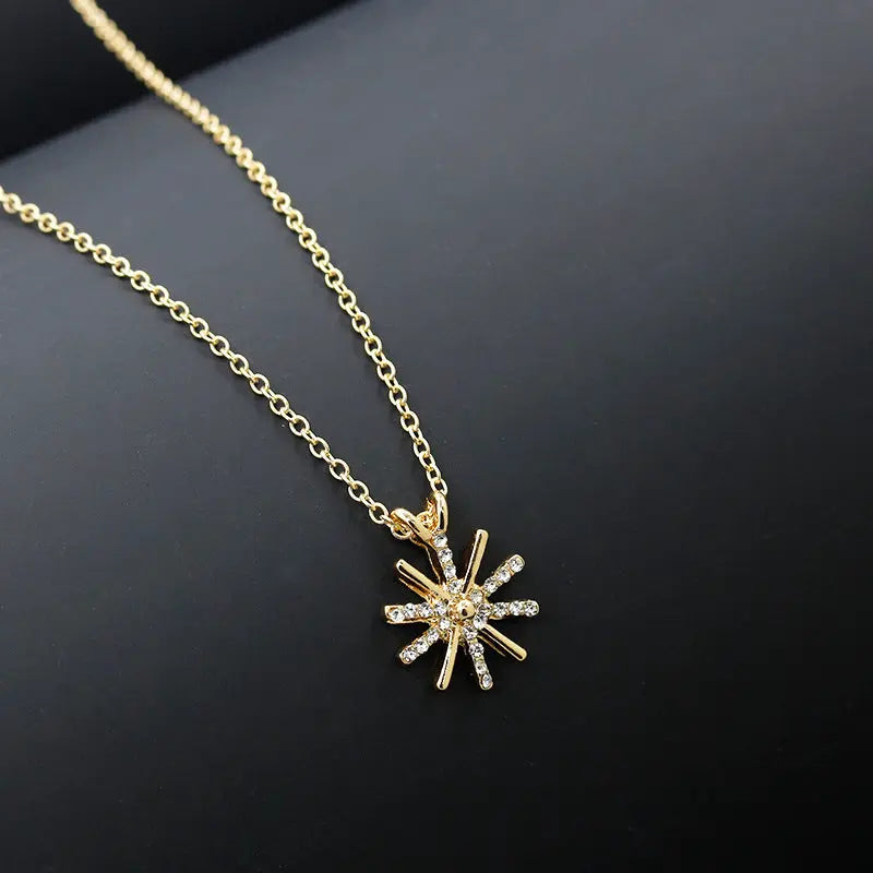 Gold Snowflake Necklace