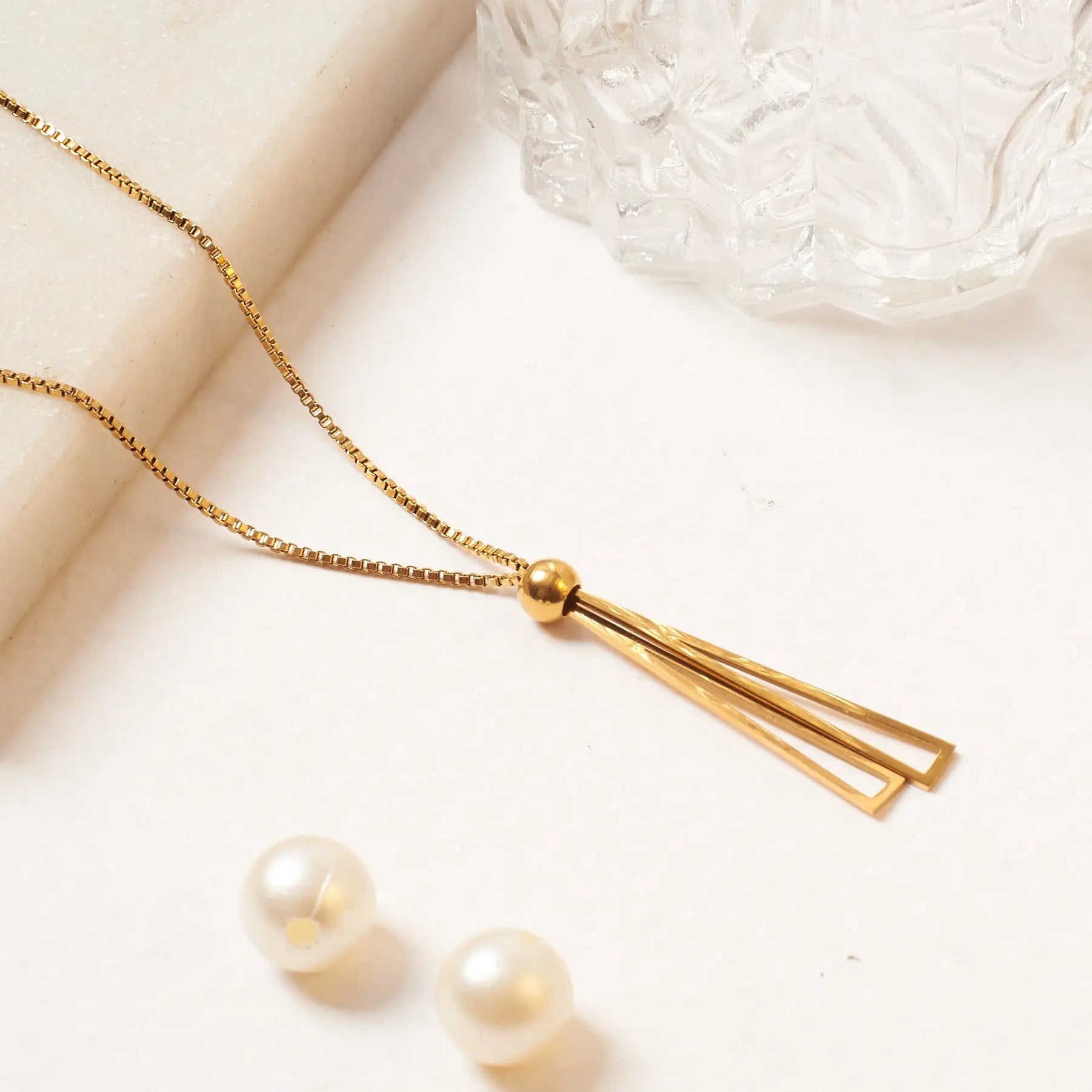 Golden Lasson Necklace | Salty