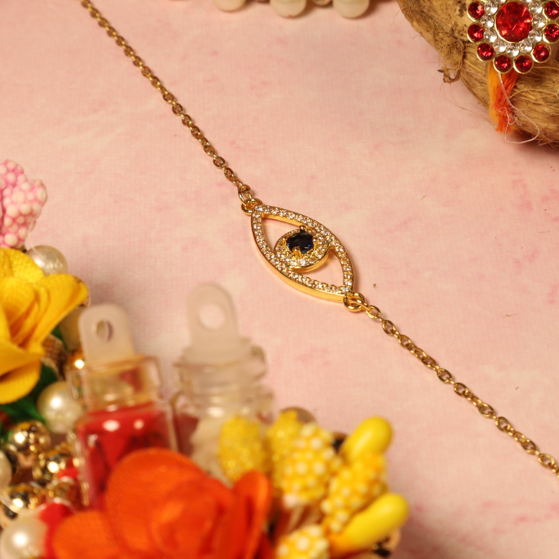 Golden Eye of Protection Bracelet Salty