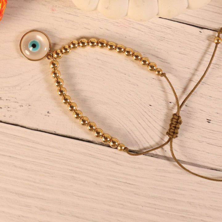 Golden Retro Evil Eye Bracelet Salty