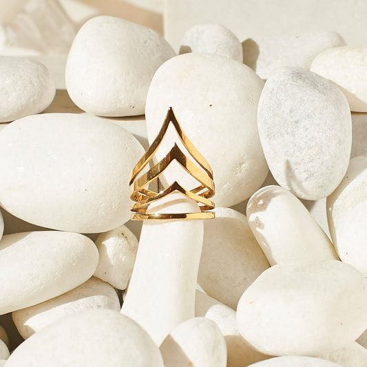 Golden Vows Rings Salty