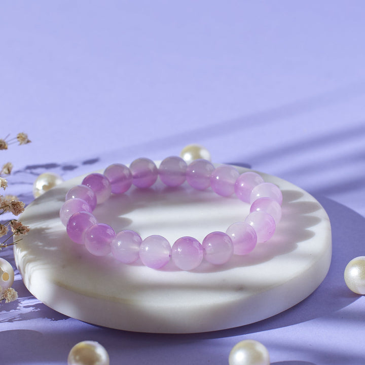 Gorgeous Violet Beaded Bracelet Salty