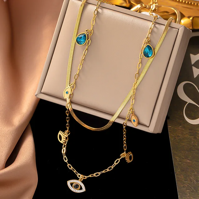 Layered Benevolent Glare Necklace Salty